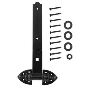 Everbilt 12 in. Extra Heavy-Duty Gate Tee Hinge Black