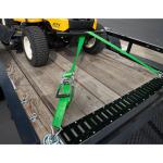 Keeper Chrome Heavy-Duty Ratchet Tie Down Strap 30 ft. x 2 in. 3,333 lbs with Double J Hook (47374)