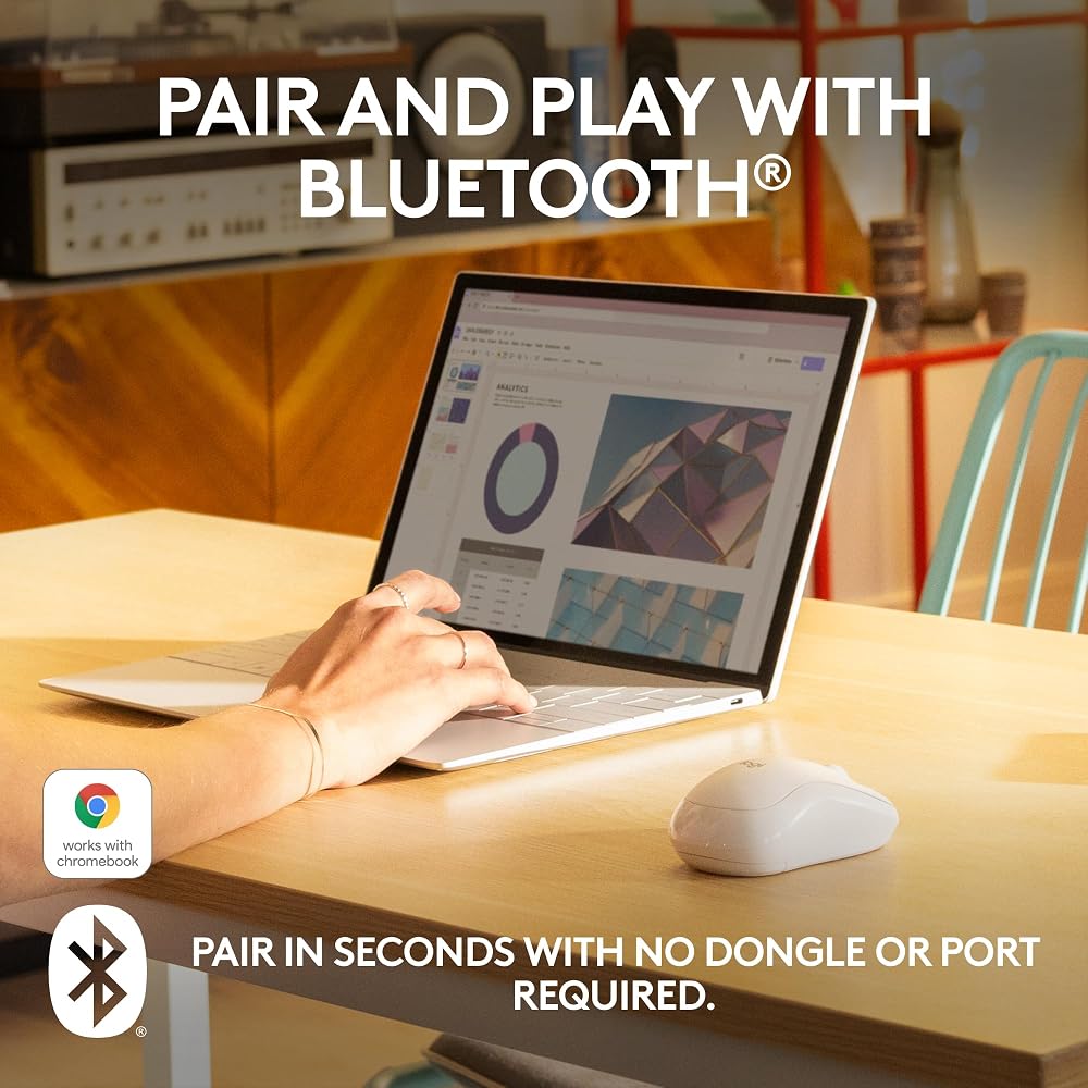 Logitech M240 Compact Silent Bluetooth Wireless Mouse - Image 2