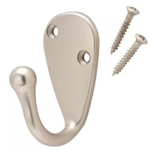 Everbilt Single Robe Hook Satin Nickel