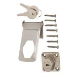 Everbilt 3-1/2 in. Key Locking Hasp Stainless Steel