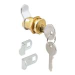 3 Cam 5-Pin Mailbox Lock, Brass Plated