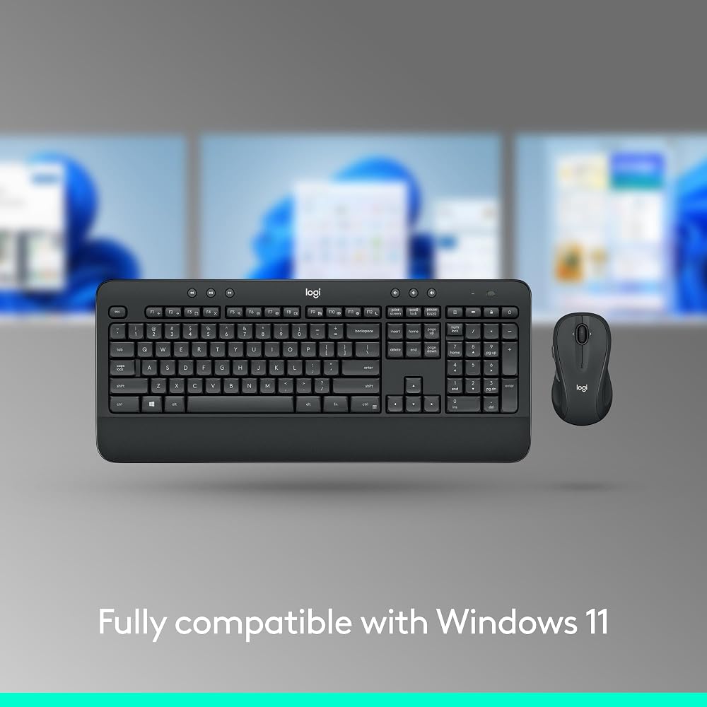 Logitech MK540 Full-Size Wireless Keyboard and Mouse Set - Image 5
