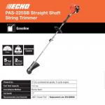 ECHOPAS-225SB 21.2 cc Gas 2-Stroke Attachment Capable Straight Shaft String Trimmer with Speed-Feed Quick Reload Head and 17-inch Swath