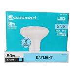EcoSmart 90-Watt Equivalent BR40 Dimmable ENERGY STAR LED Light Bulb Daylight 2-Pack (BR40-1D 15W E26 120V 5000K)