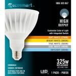 EcoSmart 325-Watt Equivalent PAR38 Dimmable Flood LED Light Bulb with Selectable Color Temperature (1-pack) (G130P385)
