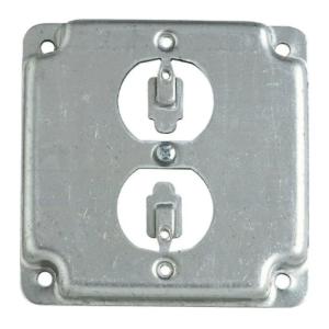 Steel City 4" Square 1 Duplex Receptance