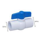 Everbilt 3/4 in. PVC Schedule 40 Solvent x Solvent Ball Valve (107-634EB)