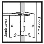 Everbilt 3 in. Square Radius Satin Nickel Squeak-Free Door Hinge (28616)