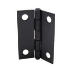 Everbilt 1 in. Matte Black Non-Removable Pin Narrow Utility Hinge (2-Pack) (28867)