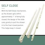 Everbilt 1 Pair 14 in. Self-Closing Bottom Mount Drawer Slide Set 1-Pair (2 Pieces) (D68814E-W-W0)