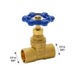 Everbilt 3/4 in. Brass C x C Compact-Pattern Gate Valve (100-454EB)