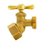 Everbilt 3/4 in. x 3/4 in. FIP x MHT Brass No-Kink Hose Bibb Valve (102-404EB)