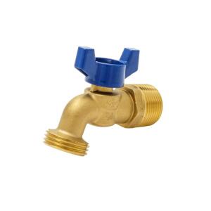 Everbilt 3/4" MIP or 1/2" FIP x 3/4 in. MHT Forged Brass Quarter Turn Hose Bibb Valve (103-054EB)