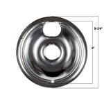 Everbilt 4-Pack Chrome Drip Bowl for GE Electric Ranges (98231)