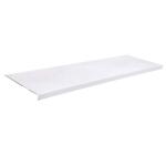 Everbilt 4 ft. x 16 in. Decorative Shelf Cover - White (90340)