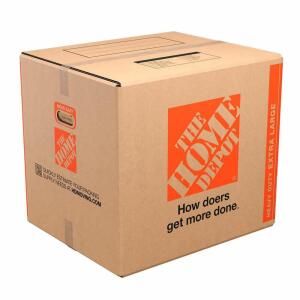 The Home Depot 24 in. L x 20 in. W x 21 in. D Heavy-Duty Extra-Large Moving Box with Handles (HDXLBX)