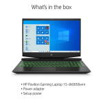 HP Pavilion 15.6" Gaming Laptop, i5-10300H, GTX 1650, 8GB RAM, 250GB SSD, Win10 (15-dk1056wm)