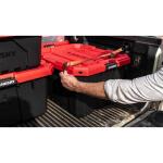 Husky27 Gal. Pro Grip Storage Tote in Black with Red Lid (999-27G-HUSKY)