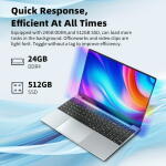 KeeUiU 15.6" FHD, Celeron N5095, 24GB RAM, 512GB SSD, Win 11 Pro