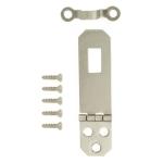 Everbilt 3/4 in. x 2-7/64 in. Decorative Hasp Satin Nickel