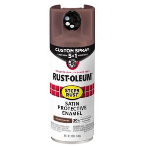 Rust-Oleum Stops Rust - 12 oz. Custom Spray 5-in-1 Satin Chestnut Brown Spray Paint