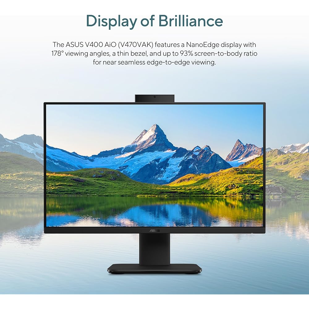 ASUS V470 All-in-One, 27” FHD Anti-Glare Touch Display, 16GB DDR5 RAM, 1TB SSD, Intel Core i5-13420H Processor - Image 4