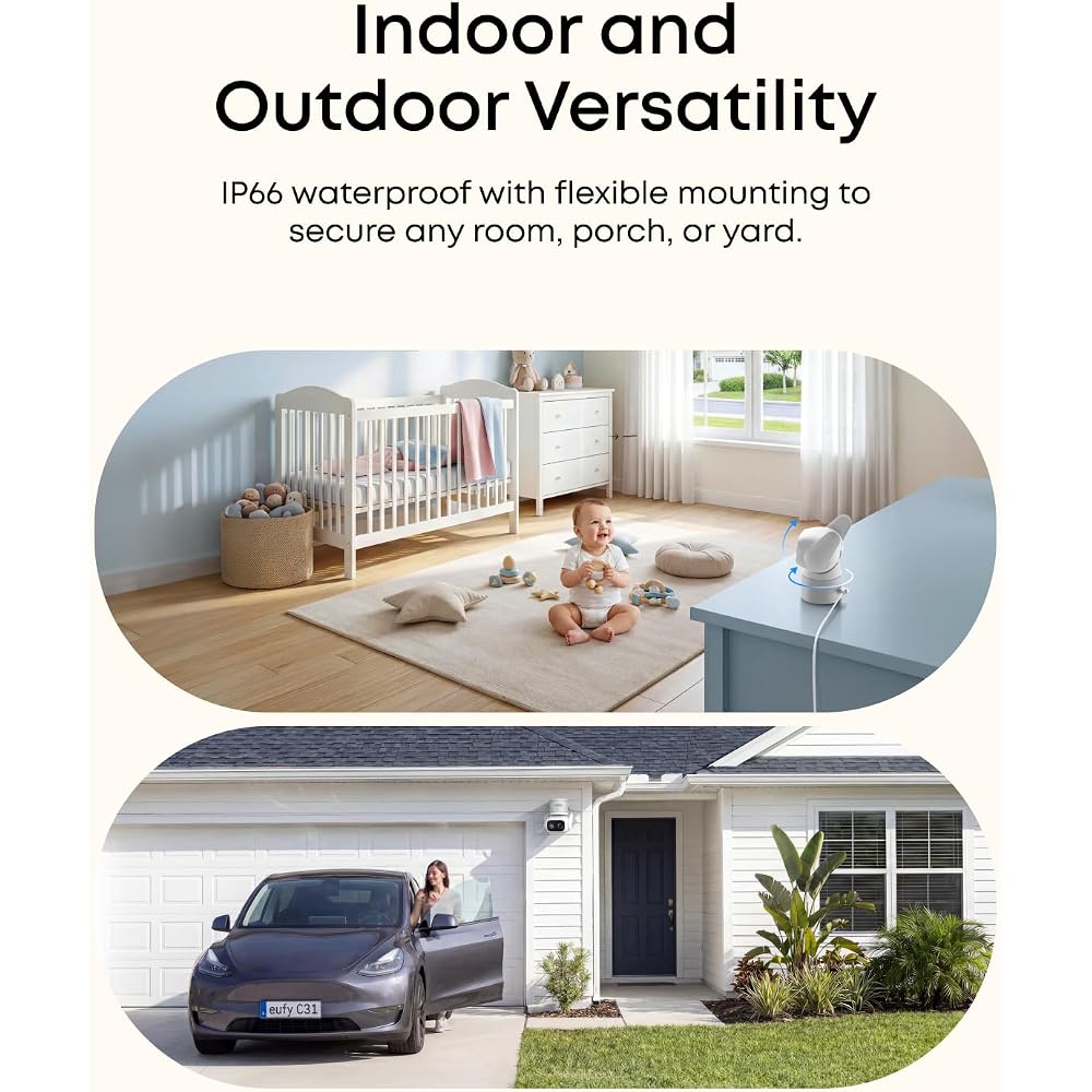 eufy Security Indoor&Outdoor Camera C31,2-Pack with HomeBase Mini - Image 6