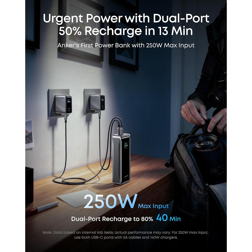 Anker Prime Power Bank, 26,250mAh -  300W Fast Charging - Image 5