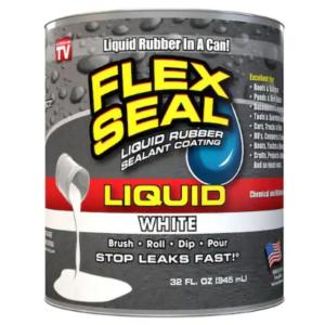 Flex Seal - Liquid White 32 Oz. Liquid Rubber Sealant Coating