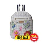 U.S. POLO ASSN. Floral Diamond Backpack Cream White