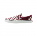 Vans Men's U Classic Slip-On Checkerboard Burgundy Size 11