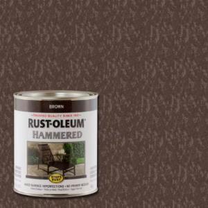 Rust-Oleum Stops Rust - 1 qt. Brown Hammered Gloss Rust Preventive Interior/Exterior Paint