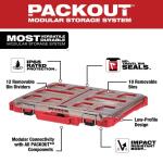 Milwaukee PACKOUT 11-Compartment Low-Profile Impact Resistant Portable Small Parts Organizer (48-22-8431)
