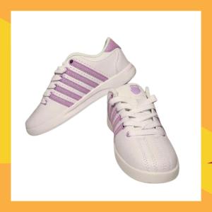 K-Swiss White/Violet Size 3