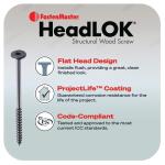 FastenMaster HeadLOK 3/8 in. x 4-1/2 in. Flat Head Structural Wood Screws for 3/8 in. Lag Bolt Replacement 50-Pack (FMHLGM412-50)