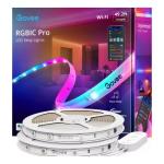 Govee RGBIC Pro 48-Watt Equivalent 49.2 ft. Integrated LED Smart Color Chainging Wi-Fi Enabled White Strip Light (1-Strip)