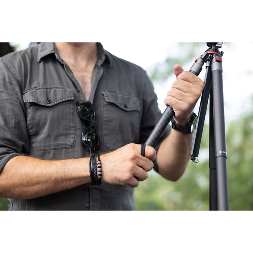Oben CQL-13 Compact Carbon Fiber Travel Tripod with Ball Head - Image 9