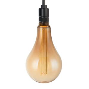 Feit Electric 25W Equivalent PS50 Dimmable Oversized Amber Glass E26 Vintage Edison LED Light Bulb Acrylic Filament Warm White 2100K (PS50/AYC/820/HDRP)