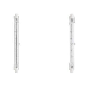 Feit Electric 500-Watt Bright White (2800K) T3 R7s Base Dimmable Halogen Light Bulb (2-Pack) (BPQ500T3/CL/2/HDRP)