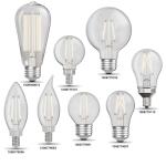 Feit Electric 100-Watt Equivalent B10 E12 Candelabra Dimmable White Filament Clear Chandelier LED Light Bulb Soft White 2700K 3-Pack (CTC100927CAWFILHDRP3)