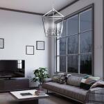 Feit Electric 60-Watt Equivalent B10 E12 Candelabra Dim White Filament Clear Glass Chandelier LED Light Bulb Daylight 5000K 3-Pack (CTC60950CAWFILHDRP/3)