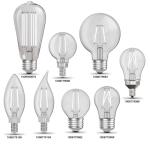 Feit Electric 60-Watt Equivalent ST19 Dimmable White Filament Clear Glass E26 Vintage Edison LED light Bulb, Daylight 5000K 4-Pack (ST1960950CAWFILHDRP4)