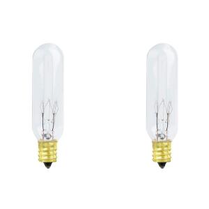 Feit Electric 15-Watt Soft White (2700K) T6 Dimmable 145V Candelabra E12 Base Incandescent Light Bulb 2-Pack (BP15T6/2-145/HDRP)