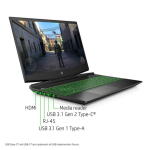 HP Pavilion 15.6" Gaming Laptop, i5-10300H, GTX 1650, 8GB RAM, 250GB SSD, Win10 (15-dk1056wm)