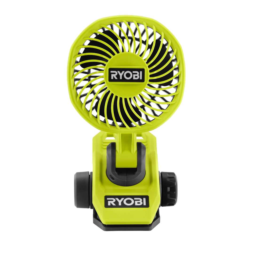 RYOBI USB Lithium Clamp Fan Kit – 135 CFM, 2-Speed, 7H Runtime - Image 2