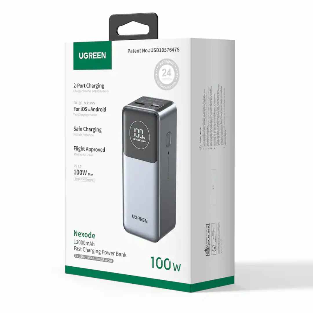 UGREEN Nexode 12000mAh Power Bank 100W PD - Image 6