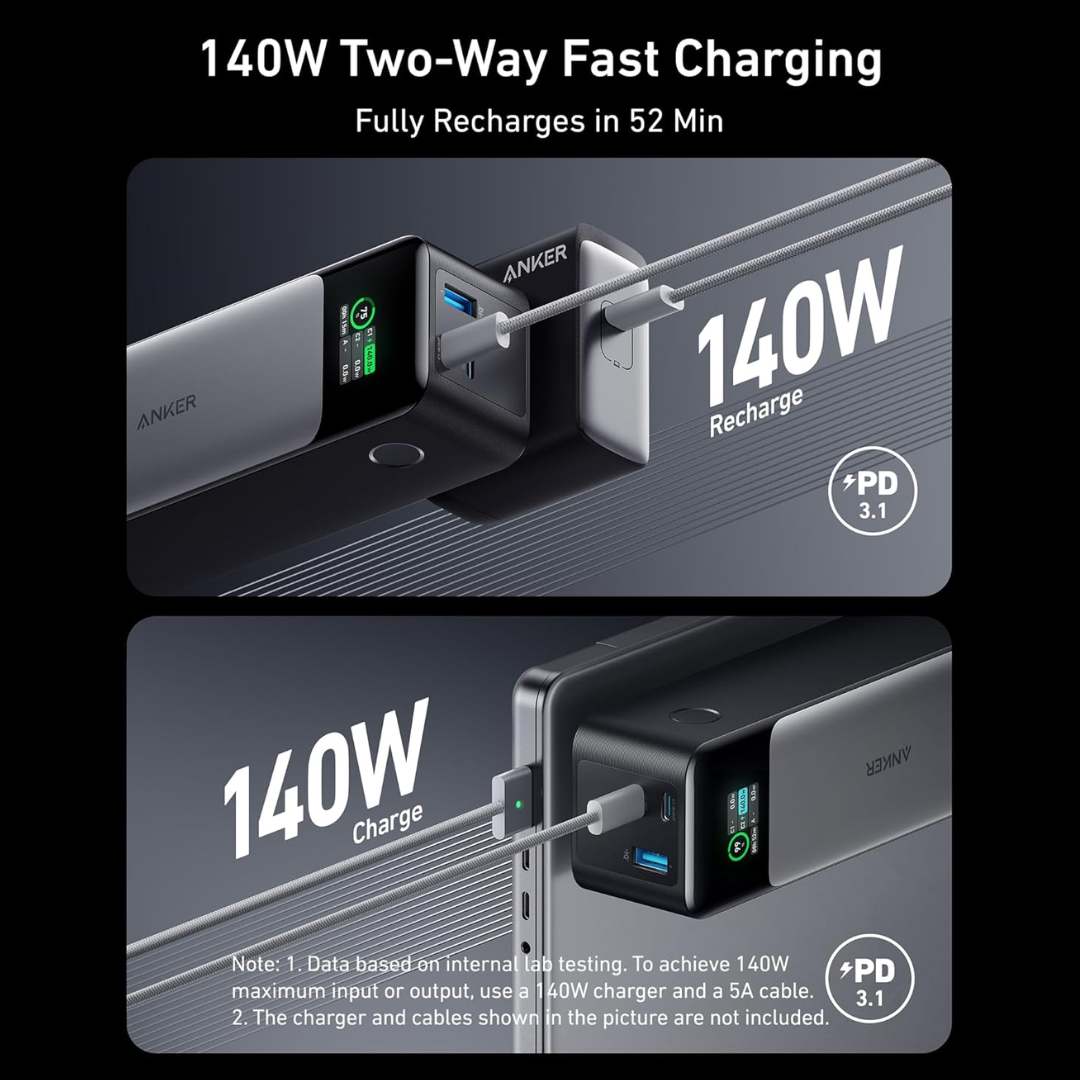 Anker 737 Power Bank 24000mAh 140W Portable Laptop Charger - Image 5