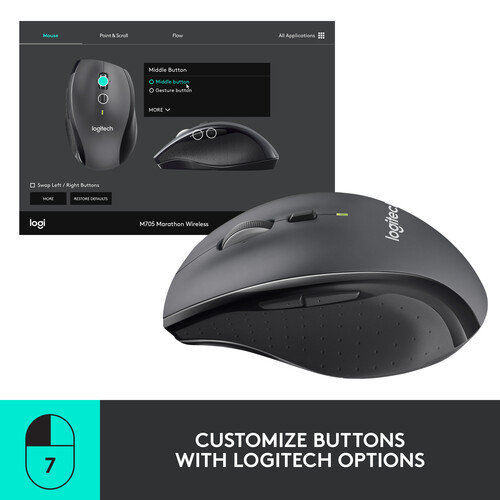 Logitech M705 Marathon Mouse - Image 4