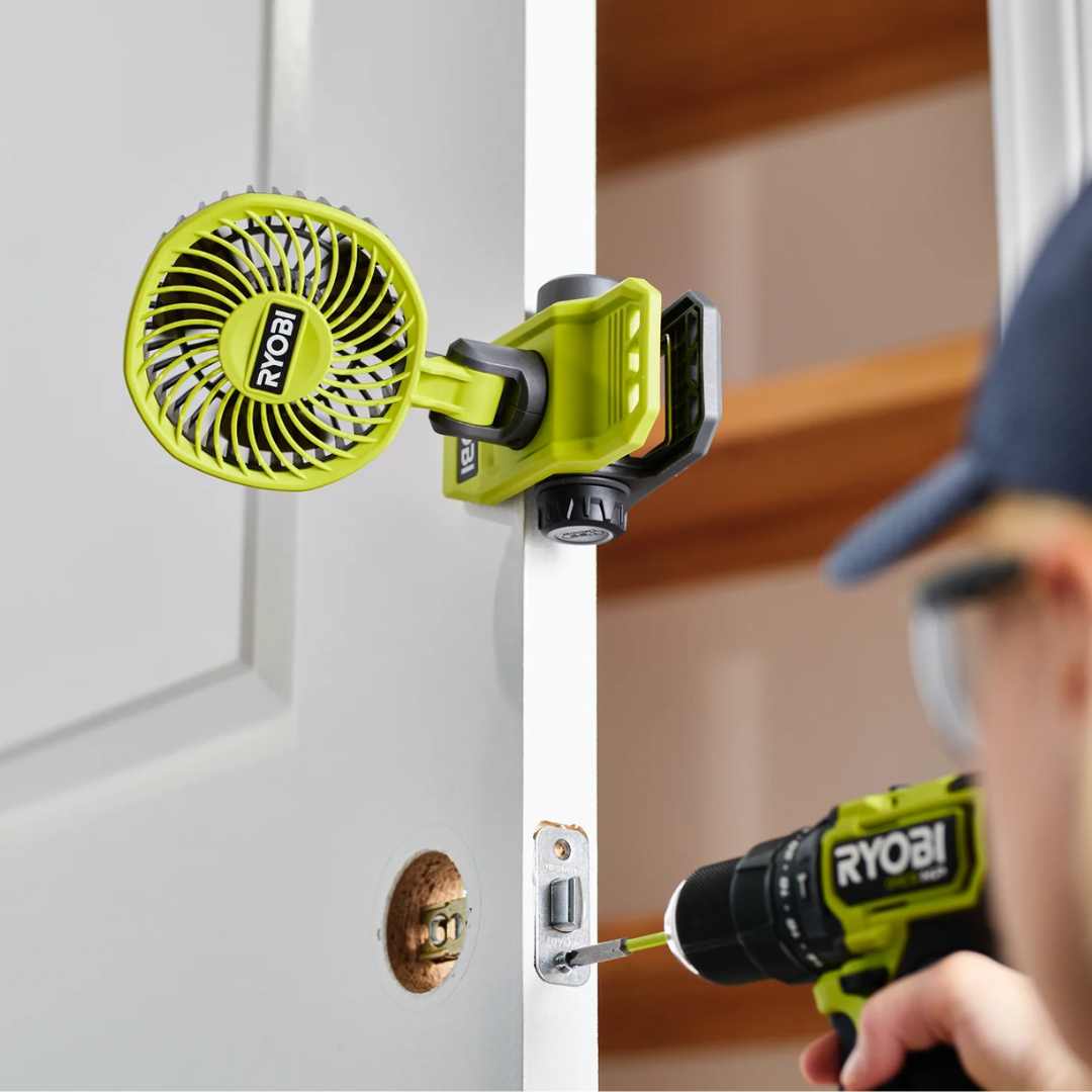 RYOBI USB Lithium Clamp Fan Kit – 135 CFM, 2-Speed, 7H Runtime - Image 6